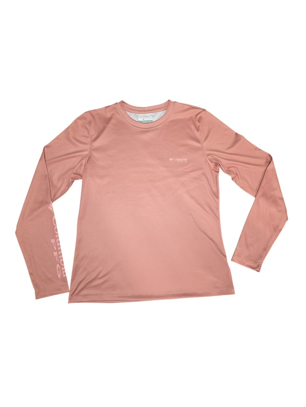 Columbia PFG Sun Up Sun Down Long Sleeve Graphic Shirt Pink Size S